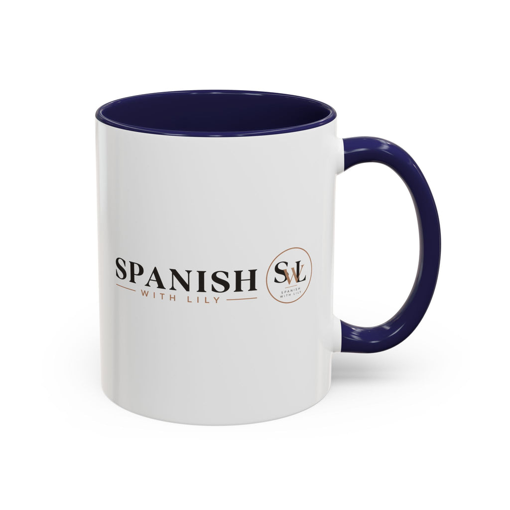 Spanish With Lily Accent Coffee Mug — Language Teacher Gift, Minimalist Logo 11/15oz
