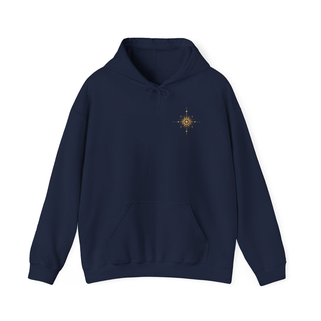 Mystic Sun & Moon Hoodie — Spiritual Eye Graphic Sweatshirt