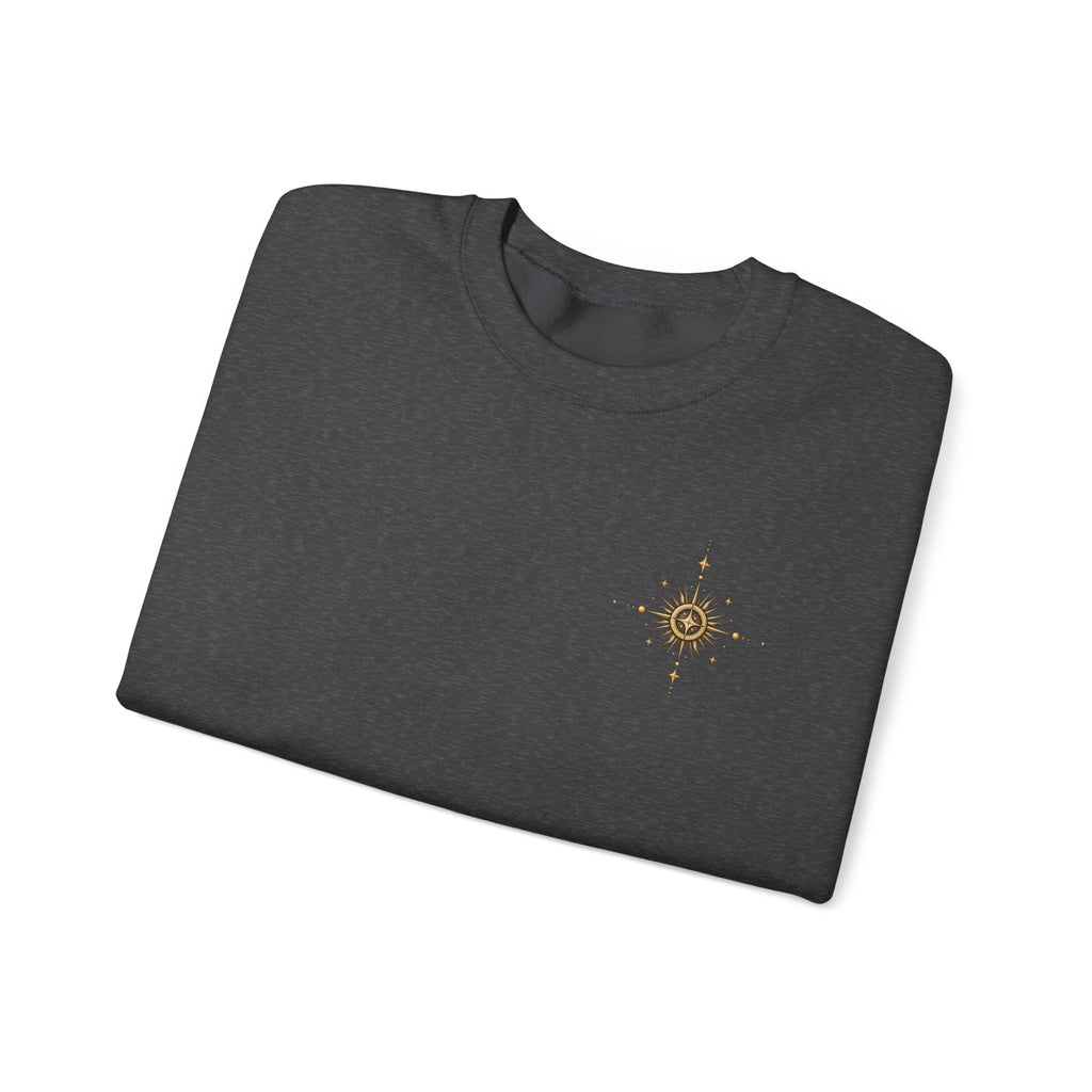Celestial Jardin Crewneck Sweatshirt — Moon Garden Graphic