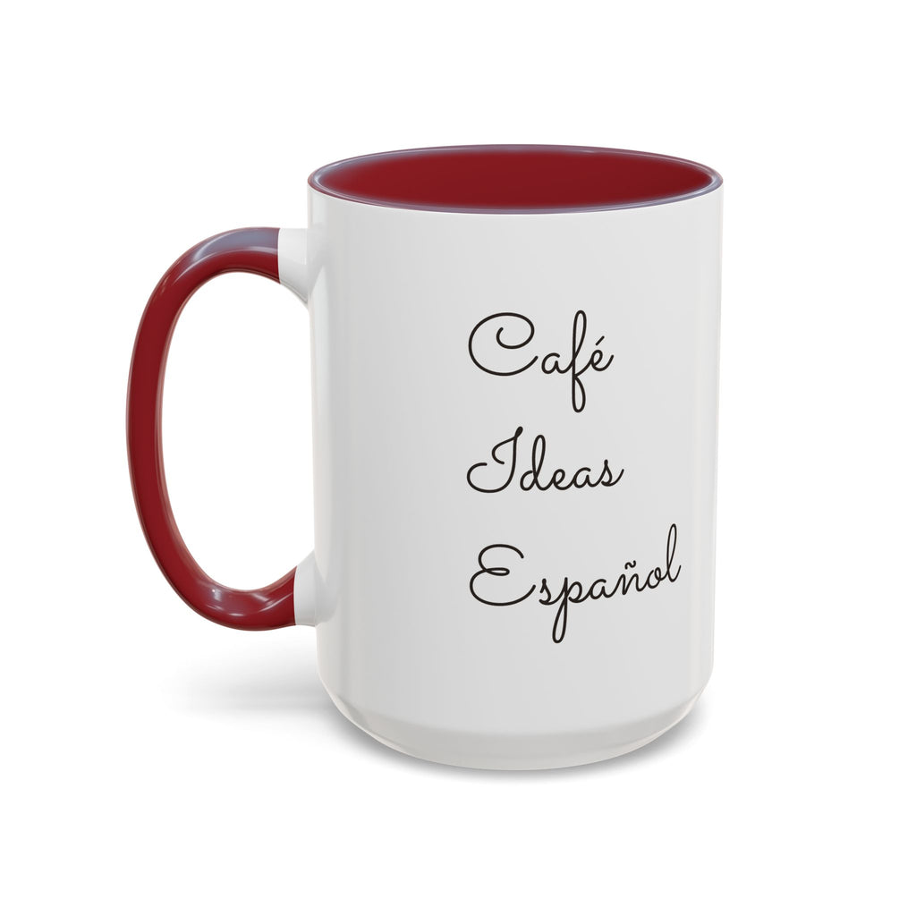 Spanish With Lily Accent Coffee Mug — Language Teacher Gift, Minimalist Logo 11/15oz