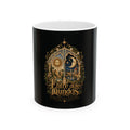 Entre Dos Mundos Ceramic Mug — Sun & Moon Spanish Travel Fantasy Coffee Cup