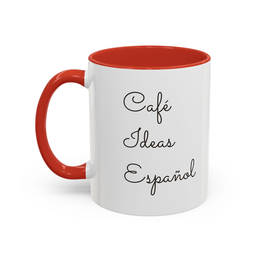 Spanish With Lily Accent Coffee Mug — Language Teacher Gift, Minimalist Logo 11/15oz