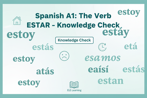 Spanish A1: The Verb ESTAR Knowledge Check – portada